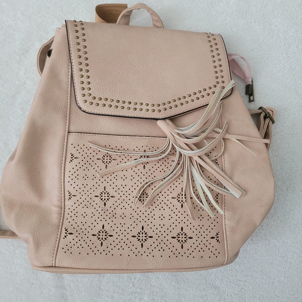 Revive Vintage Vegan Backpack Blush NWT